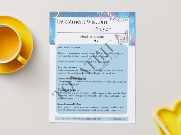 Investment Wisdom Prayer