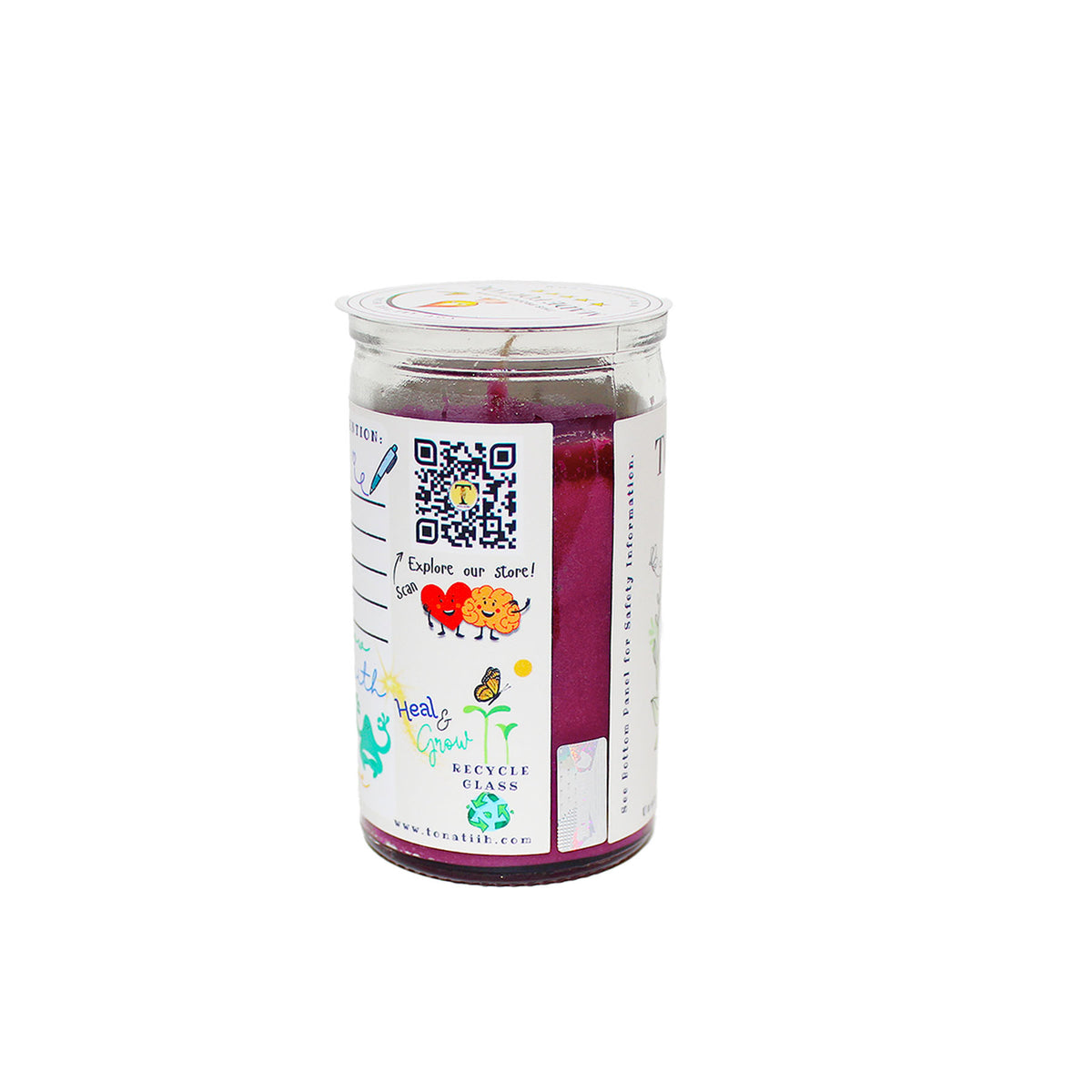 Light Heart -Traditional wax -Purple (4oz)