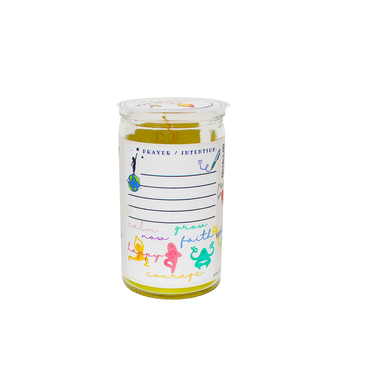 Light Heart -Traditional wax -Yellow (4oz)