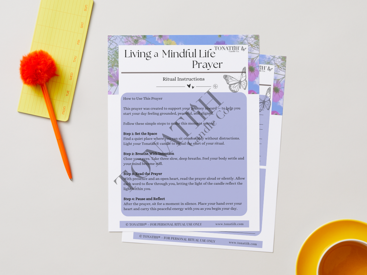 Living a Mindful Life Prayer