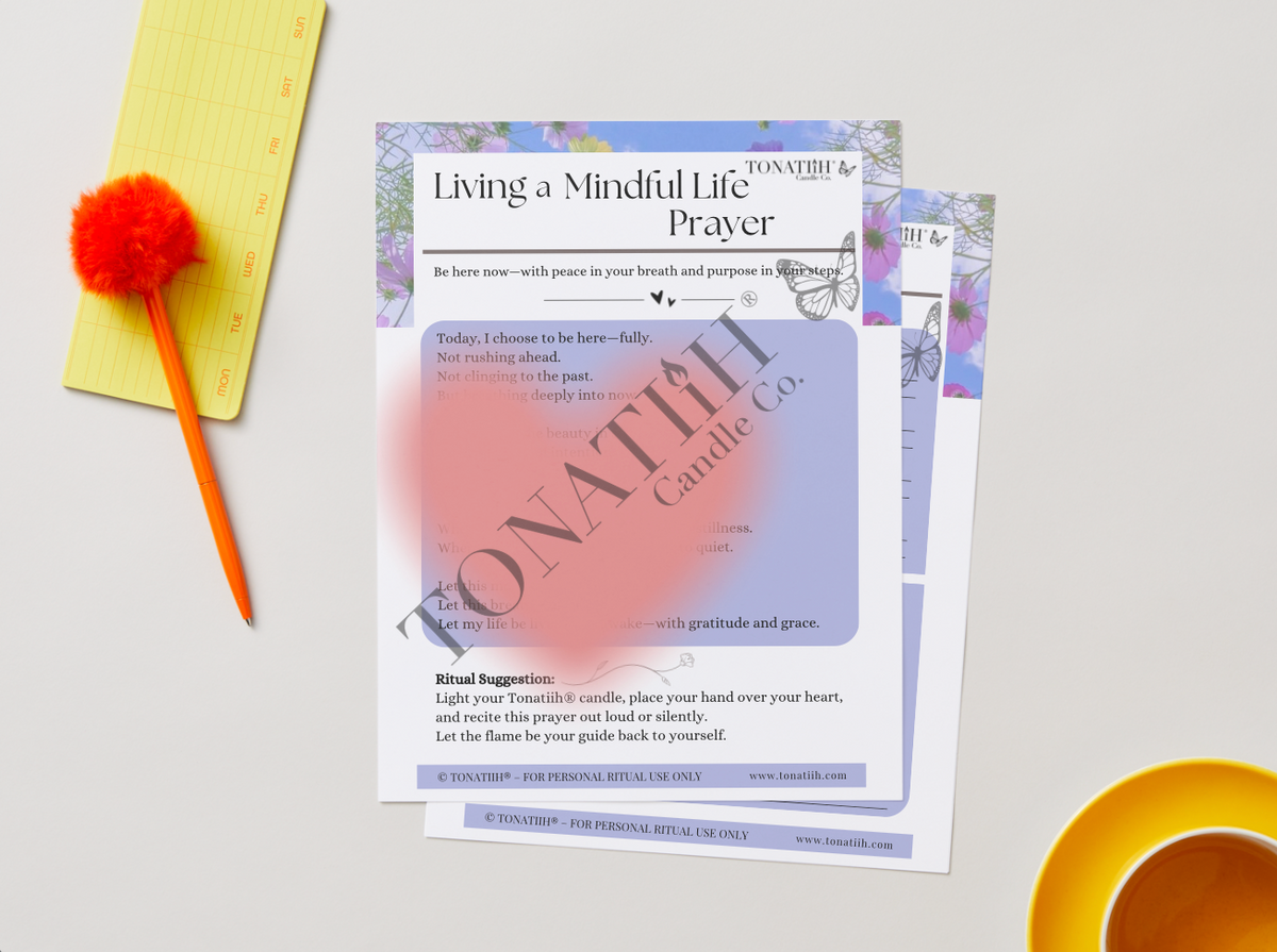 Living a Mindful Life Prayer