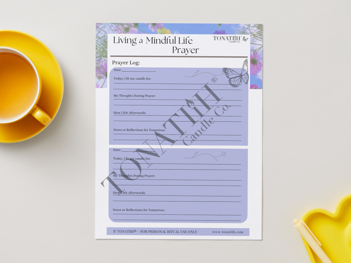 Living a Mindful Life Prayer