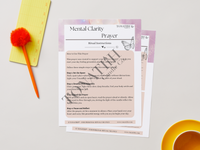 Mental Clarity Prayer