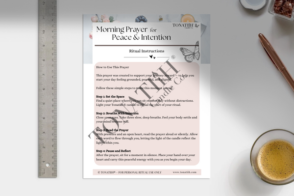 Morning Prayer for Peace & Intention Prayer