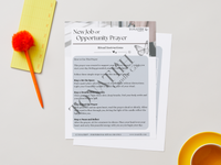 New Job Opportunity Prayer