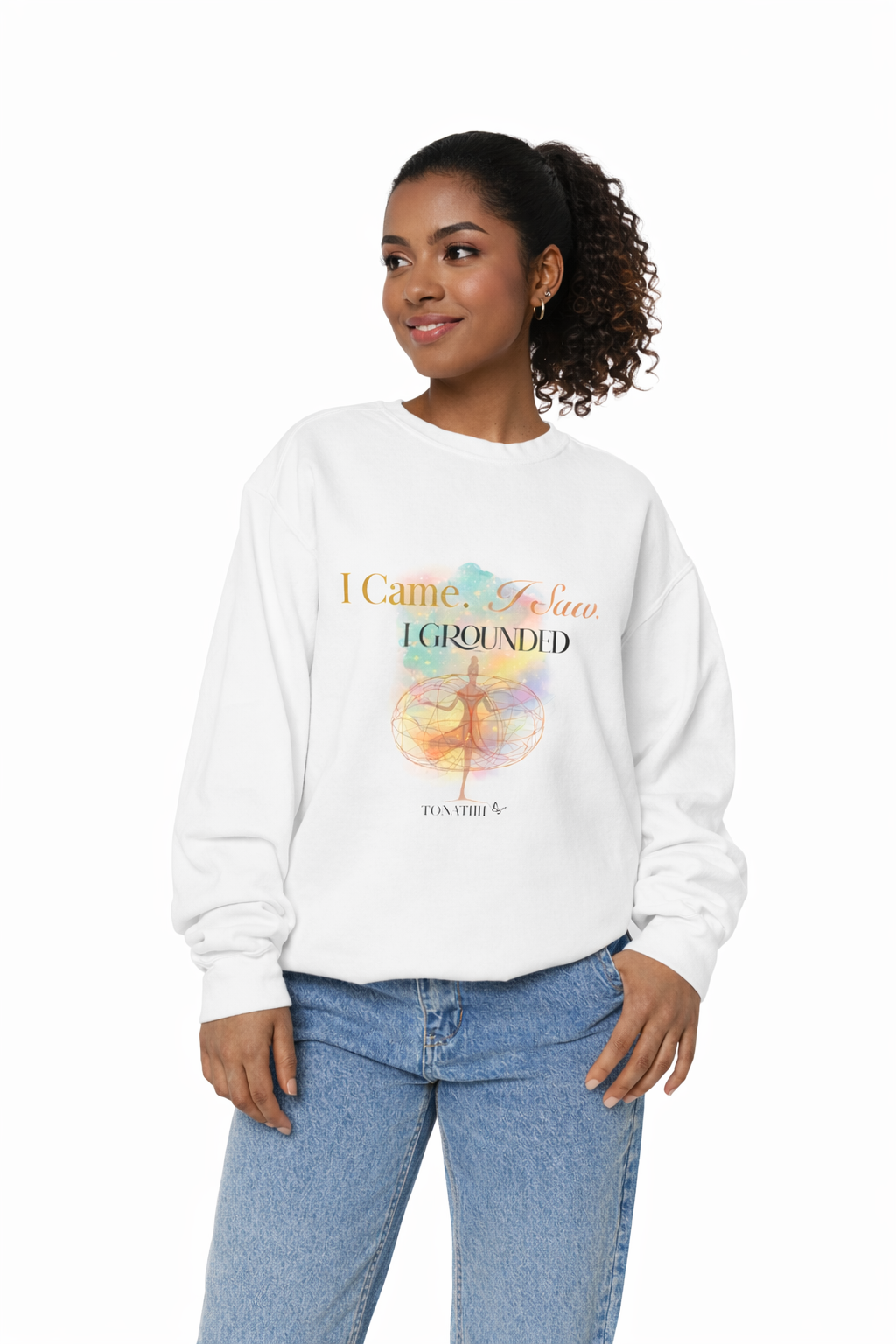 Women's Sweatshirt — "I Came. I Saw. I Grounded."