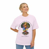 Women's T-shirt -"Rooted in Gratitude, Blossoming in Grace"