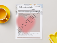 Welcoming a Baby Prayer