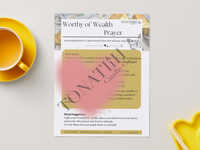 Worthy of Wealth Prayer